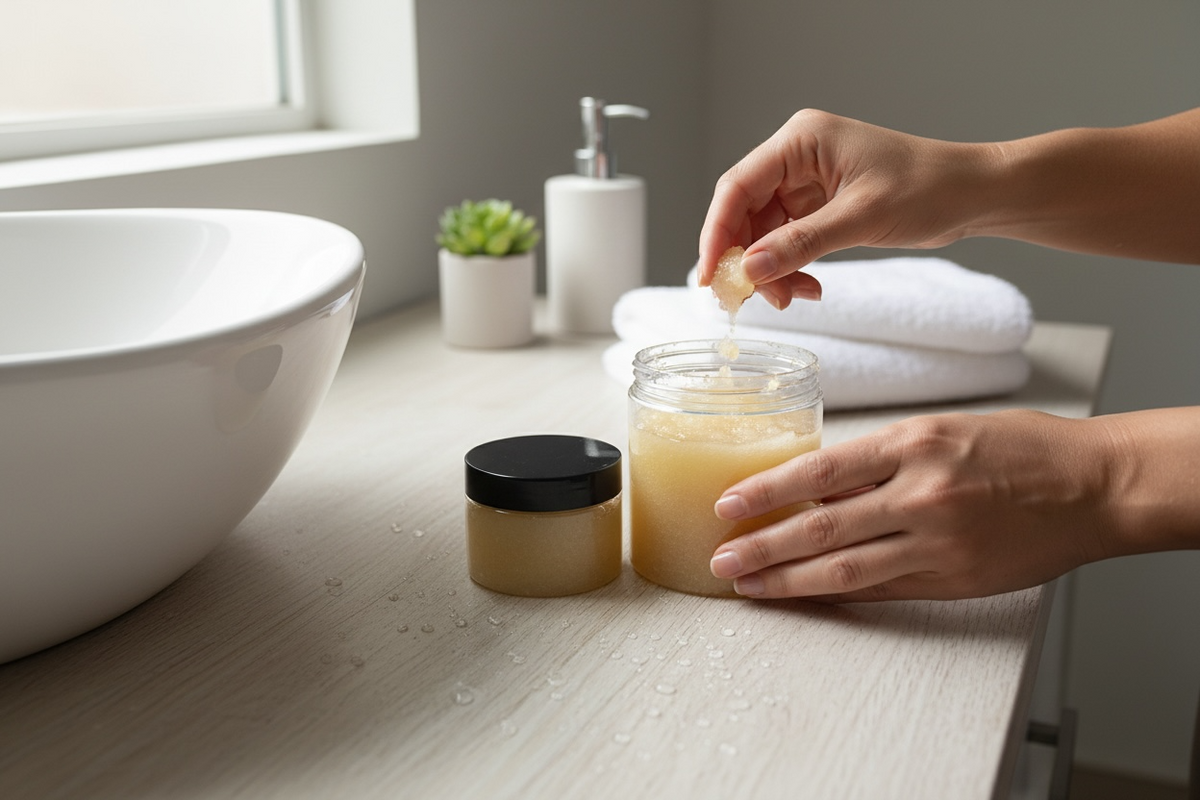 Amber Veil Salt Scrub (Amber & Vanilla)