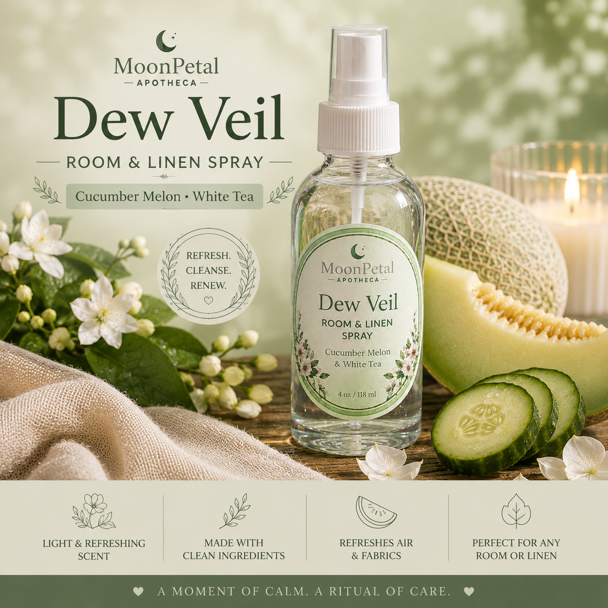 Dew Veil Room Spray (Cucumber Melon)
