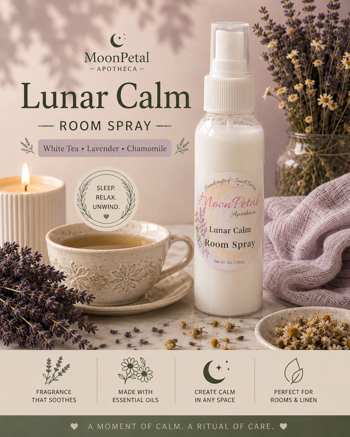 🌿 Inner Temple Room & Linen Spray (Jasmine, Sandalwood, & Amber)